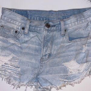 High waisted American eagle jean shorts